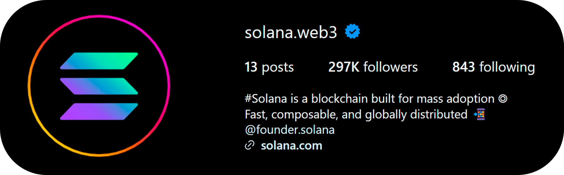 Instagram Solana Web3